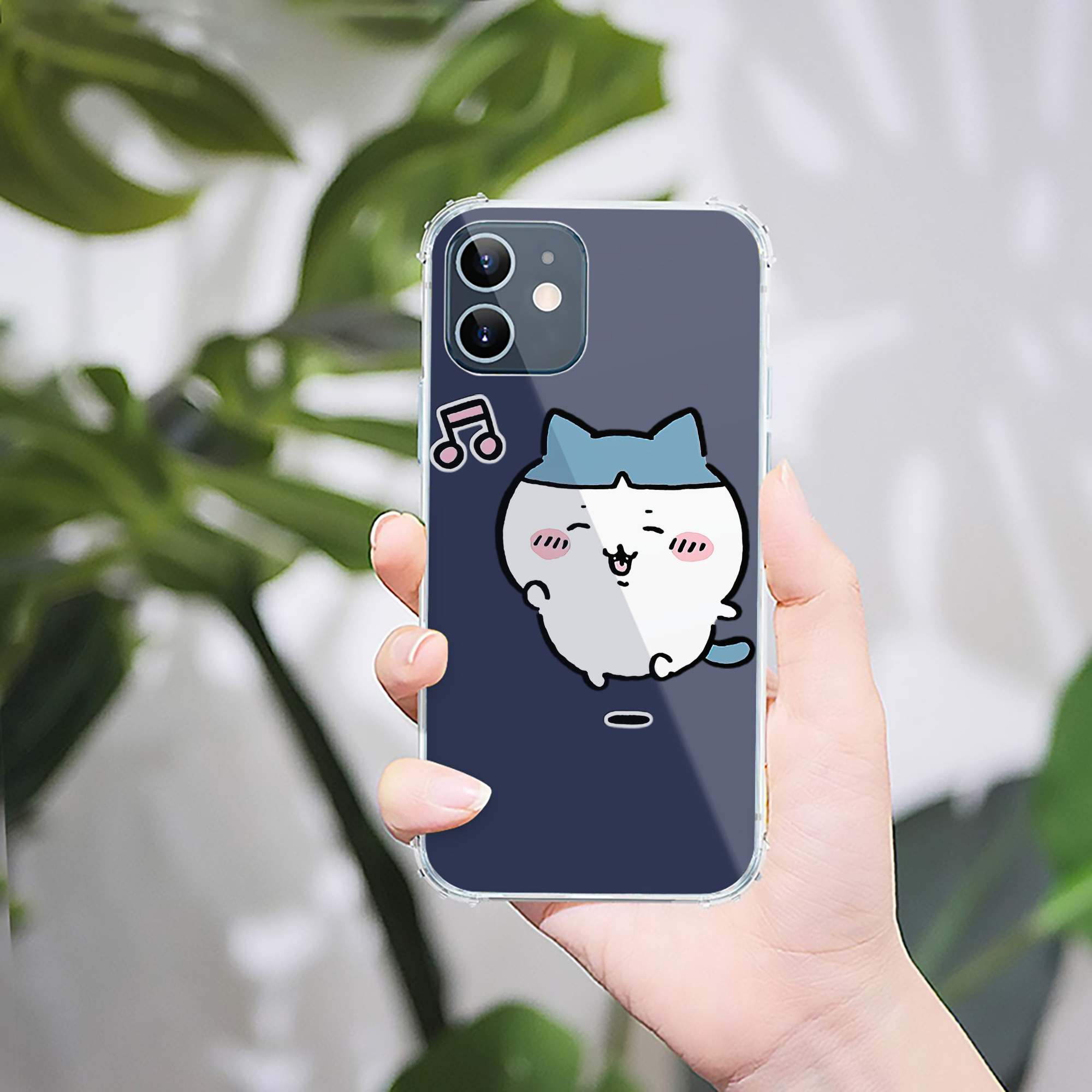（画像用） ちいかわ ハチワレ Chii-kawa hachiware 【iPhone 12シリーズ対応】透明スマホケース（クリアソフトケース）